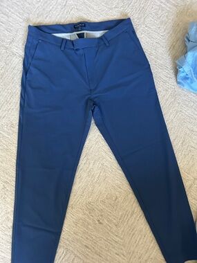 Peter Millar Men's Blue Stretch Dress Joggers